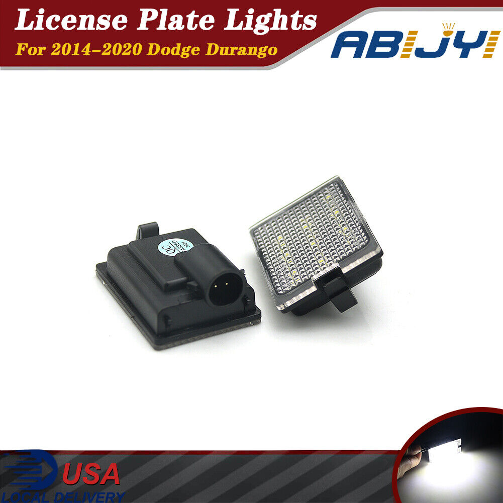 2xLED License Number Plate Light Lamps 6000K For 2014-2021 Dodge Durango