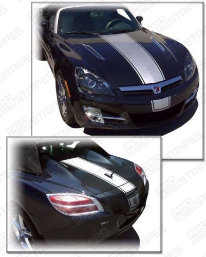 Saturn Sky Factory Style Center Racing Stripes Decals 2007 2008 2009
