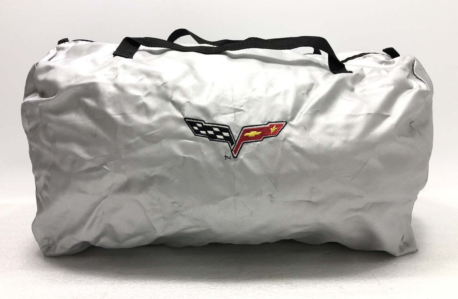 COVERKING SILVER CHEVY CORVETTE CAR COVER DUFFLE BAG RED/YELLOW 23Lx14Wx13H