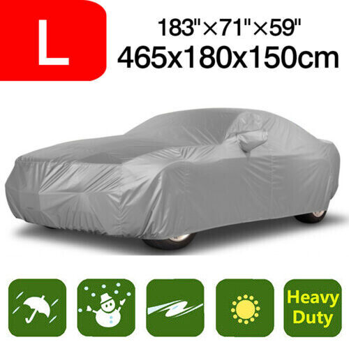 Large Full Sedan Car Cover Breathable Sun Rain Snow Dust UV Resistant Storage US