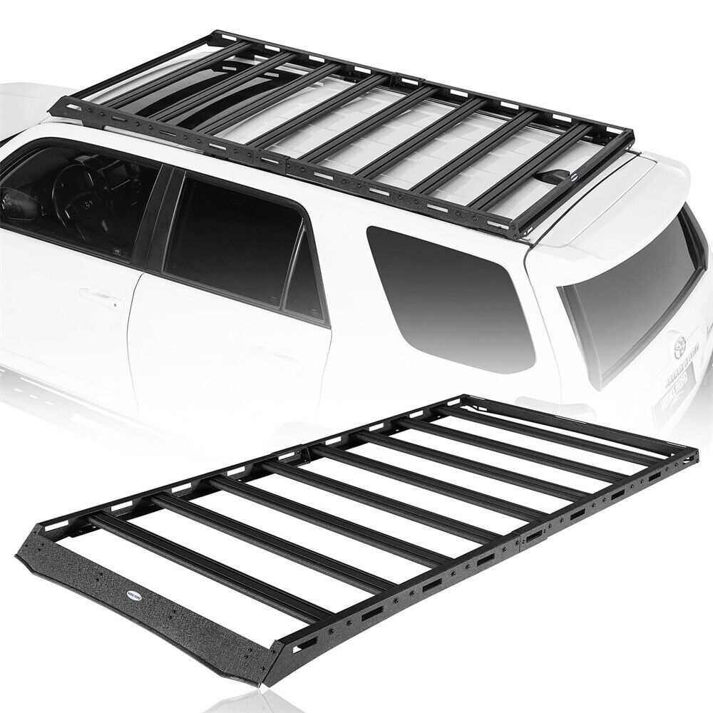 Fit 2010-2024 Toyota 4Runner Full Length Aluminum Roof Rack Cargo Carrier Basket