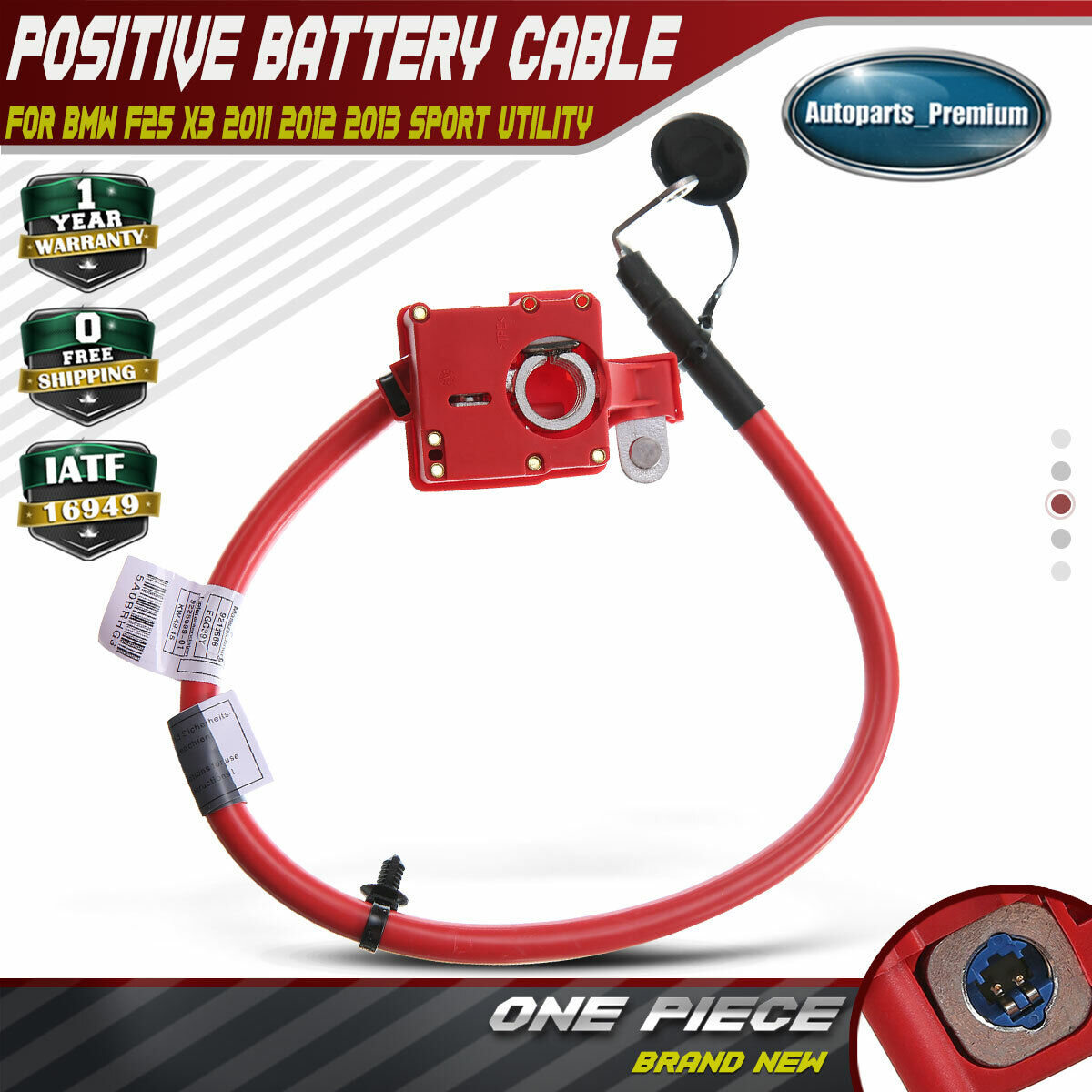 Positive Battery Cable for BMW F25 X3 xDrive28i 35i 2011 2012 2013 61129225099