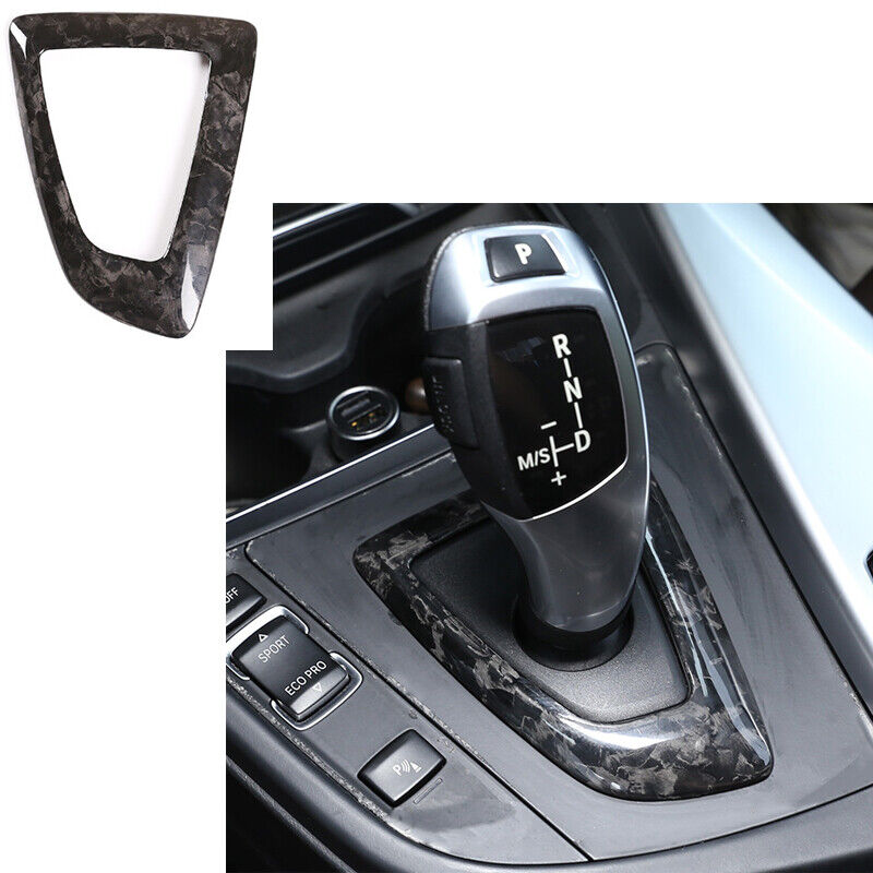 Forged Carbon Fiber Gear Shift Panel Cover Trim For BMW F30 F34 GT 2013-2018 