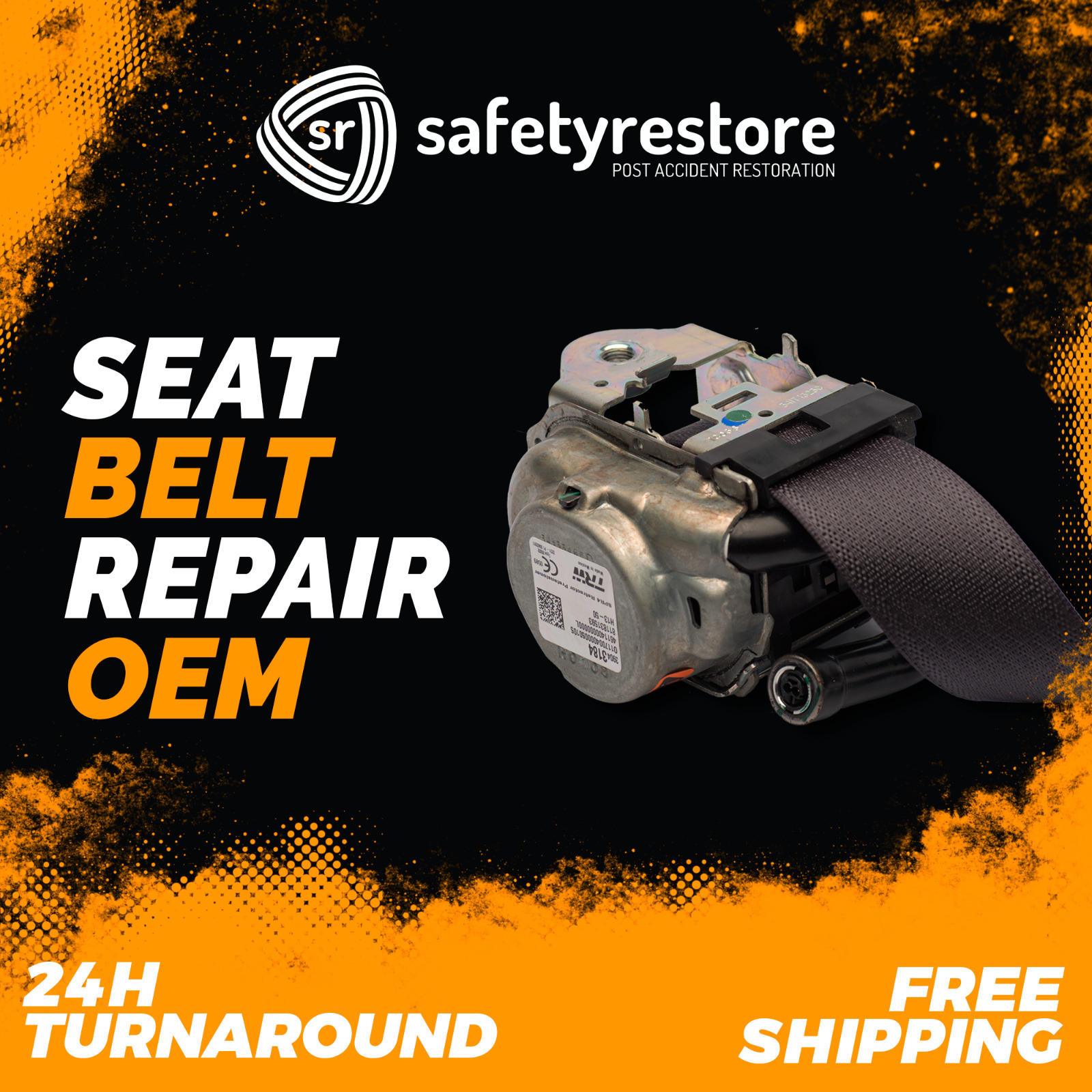 For RAM 1500 Seat Belt REPAIR REBUILD RESET FAST SERVICE Single Stage