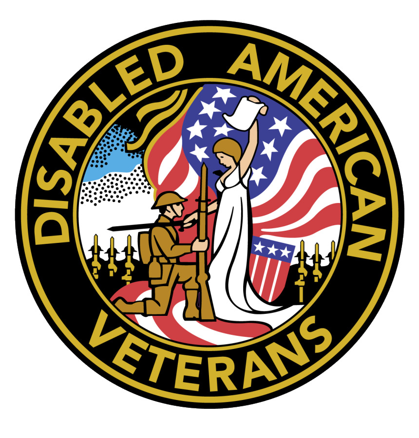 Disabled American Veterans Sticker United States Car Truck Bumper Decal #RS39