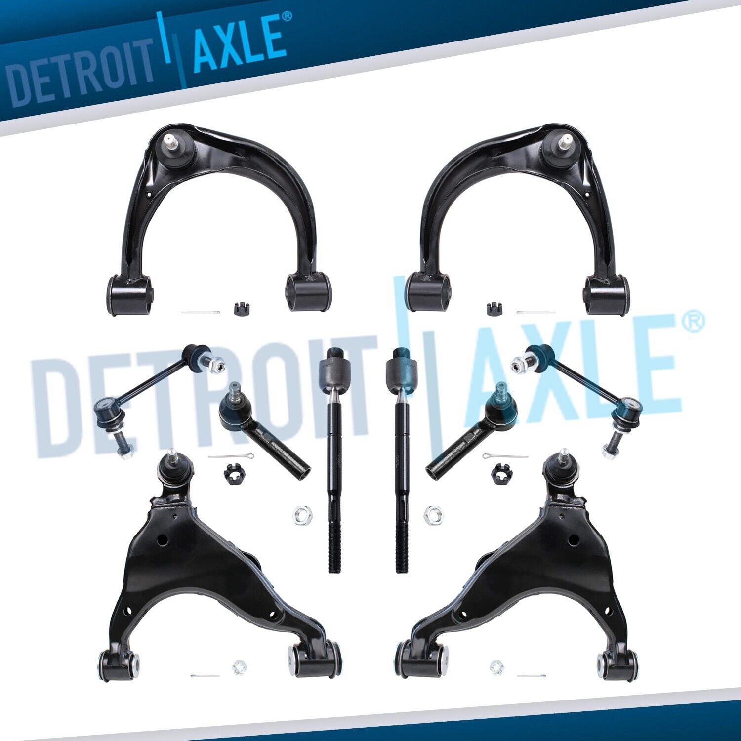 Front Control Arms Tie Rods Suspension Kit for 2003-09 Toyota 4Runner FJ Cruiser