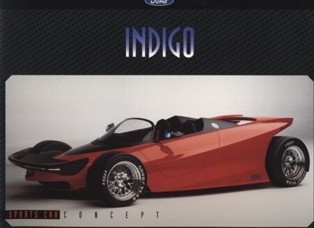 1996 Ford Indigo Concept Car Original Brochure Folder