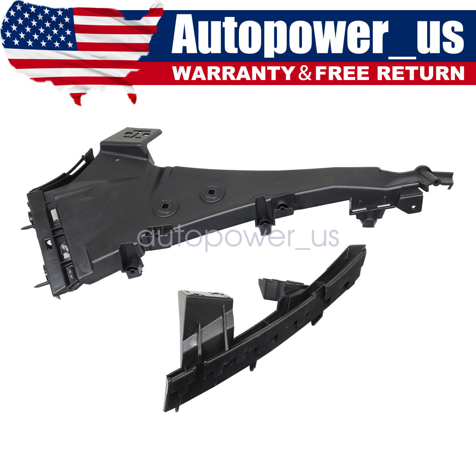 2x Front Bumper Brackets Guide Retainer Support For Audi Q7 2007-2015 US