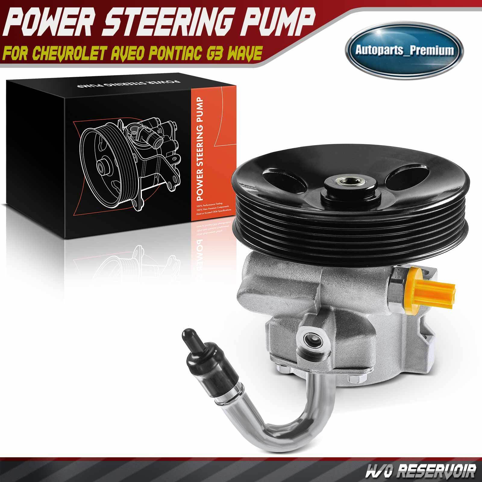 Power Steering Pump w/ Pulley for Chevrolet Aveo Pontiac G3 Wave l4 1.6L 20-806