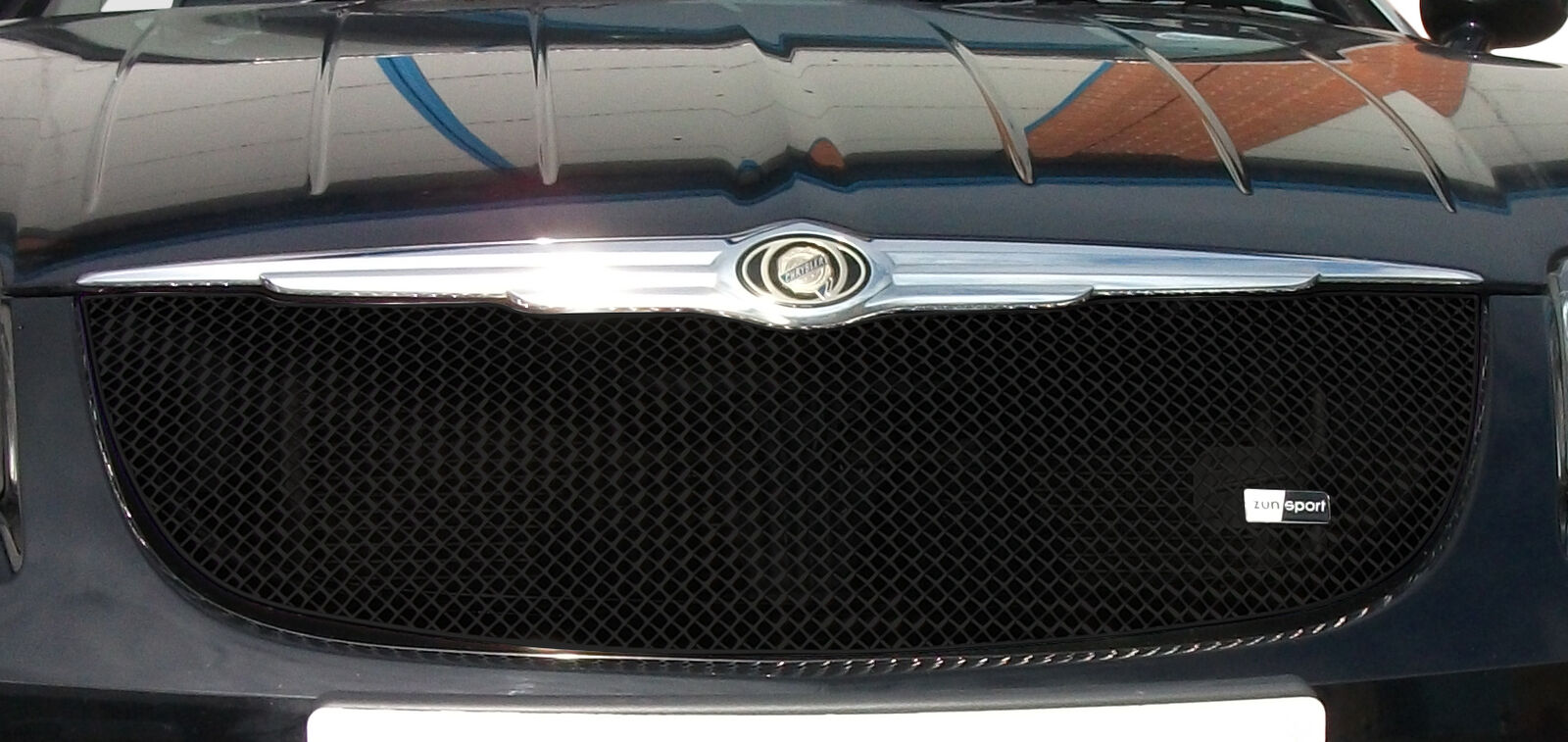 Zunsport Compatible With Chrysler Crossfire - Upper Grill - Black finish (2004