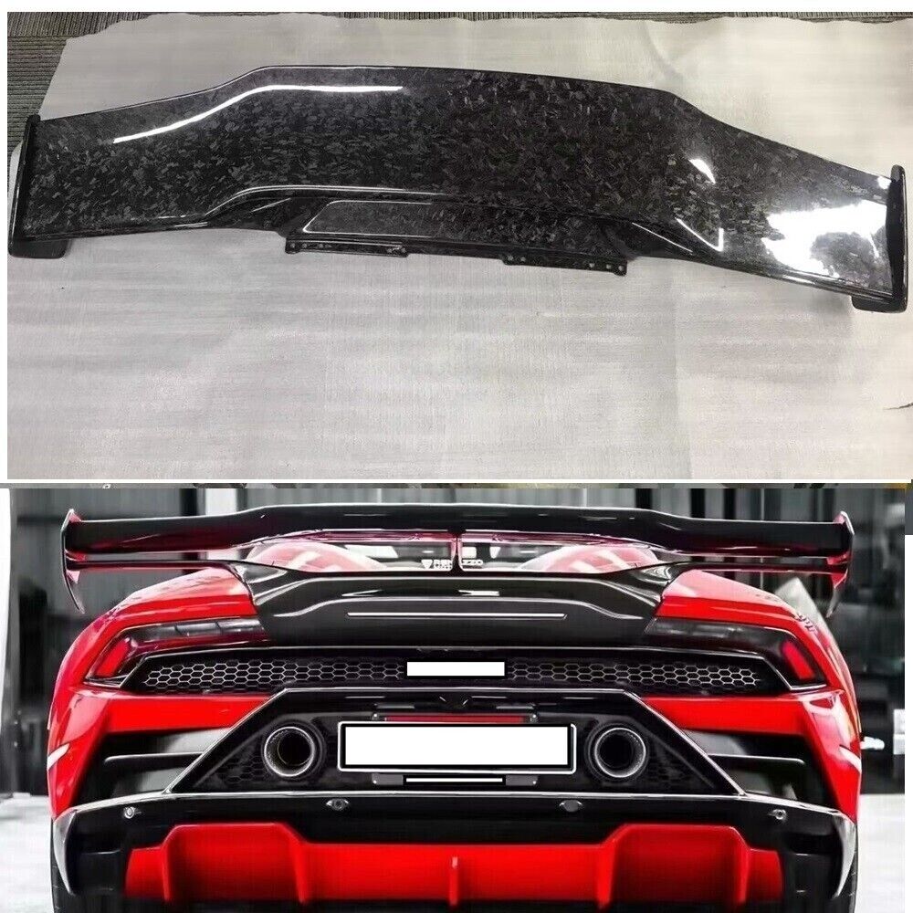 Forge Carbon Fiber Car Rear Spoiler Wing for Lamborghini Huracan LP580 LP610 EVO