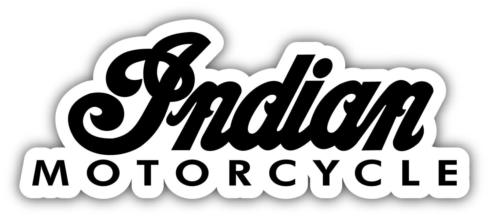 INDIAN MOTORCYCLE BLACK 3M STICKER DECAL USA MADE TRUCK VEHICLE WINDOW WALL
