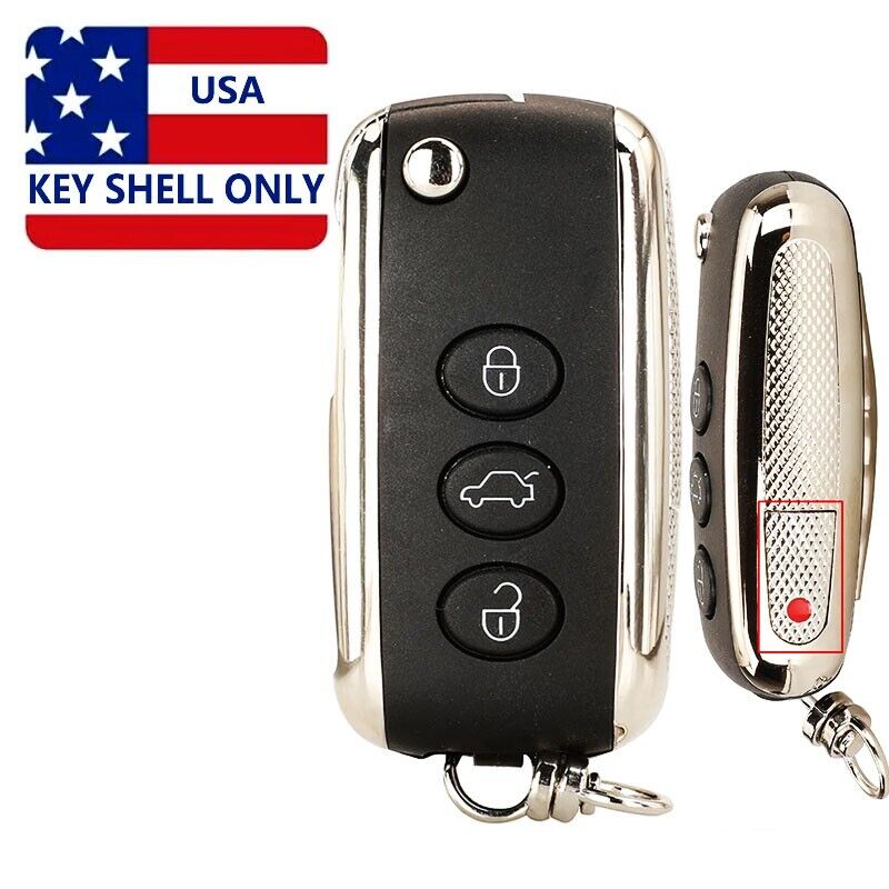 for Bentley Continental GT GTC 2006-2016 Remote Key Shell Case Fob KR55WK45032