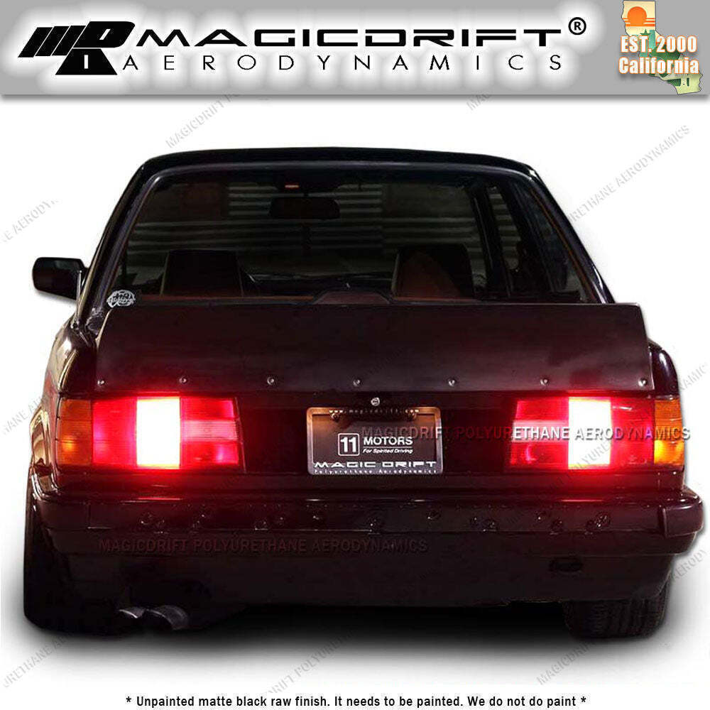 For 84-92 BMW E30 3-SERIES RB HIGH KICK STYLE Poly DUCKTAIL TRUNK SPOILER LIP