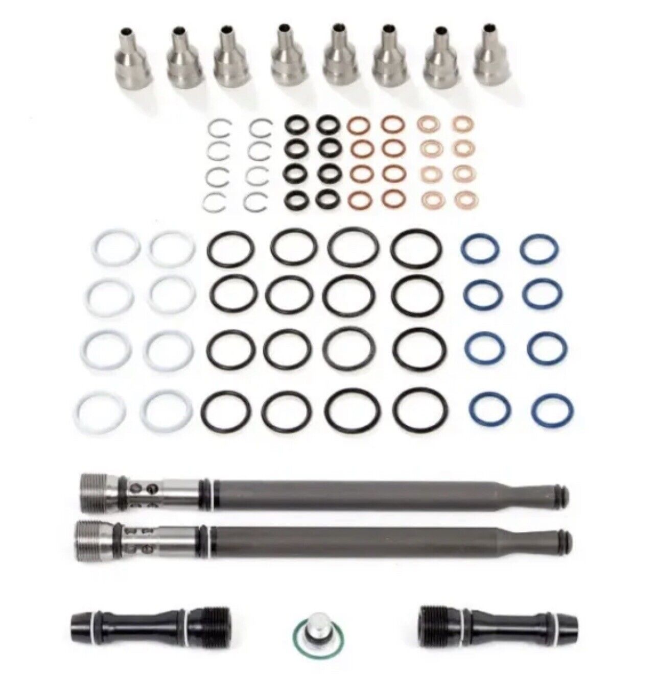 Updated Stand Pipe Dummy Plug Kit Ball Tubes for 6.0L 04.5-07 Ford Powerstroke