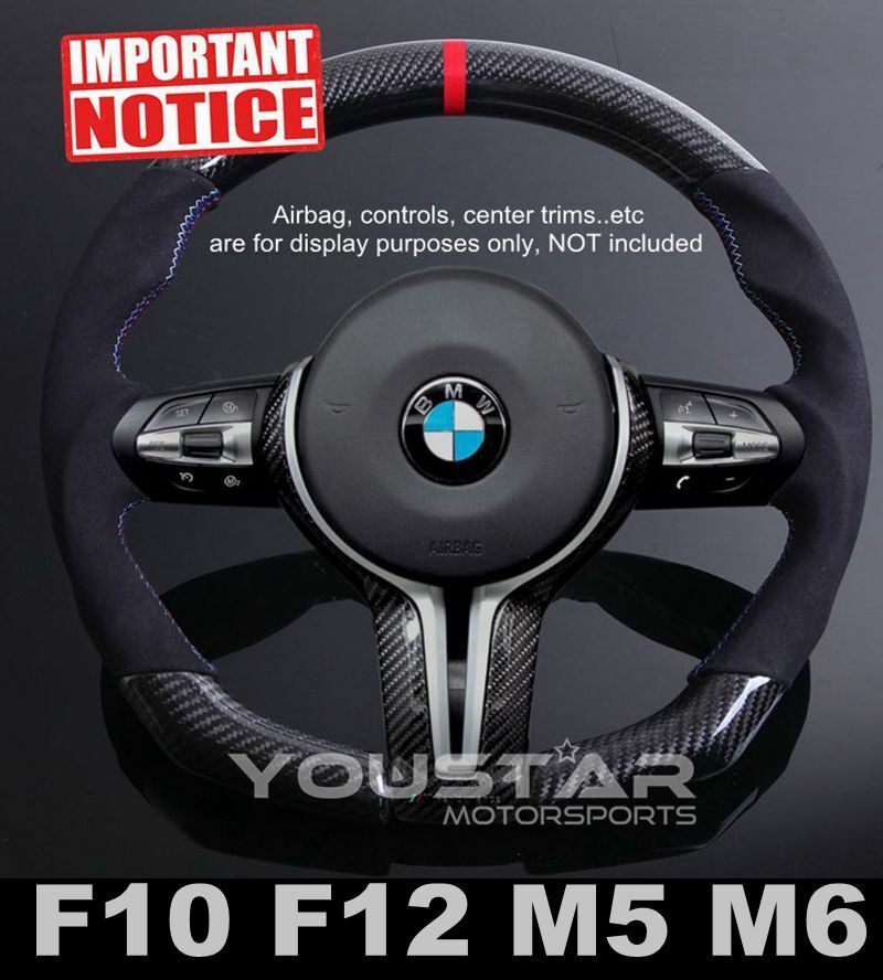 Red DTM Genuine Alcantara CARBON Steering Wheel for BMW M5 M6 F10 F12 F06 F07