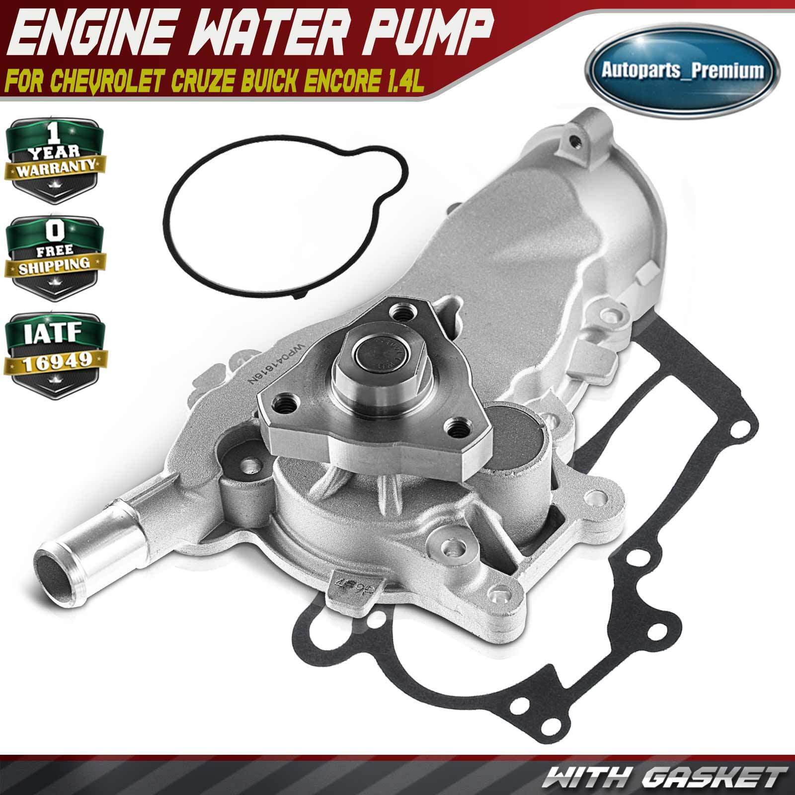 Engine Water Pump for Chevy Cruze 11-15 Trax Encore 13-20 Sonic 1.4L 25192709