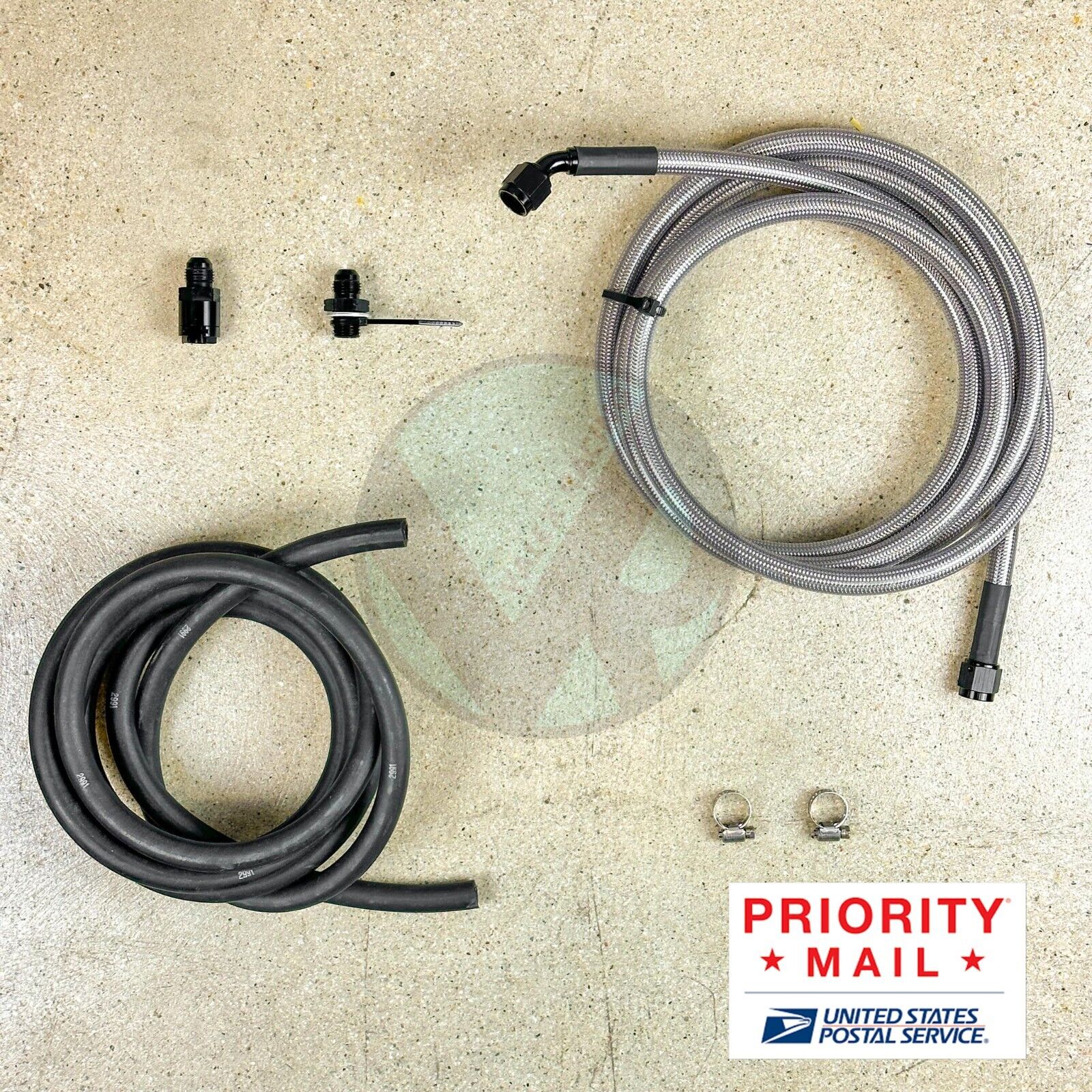 96-00 Civic 3dr HB Replacement Stainless Steel Fuel Feed Line & Rubber Return
