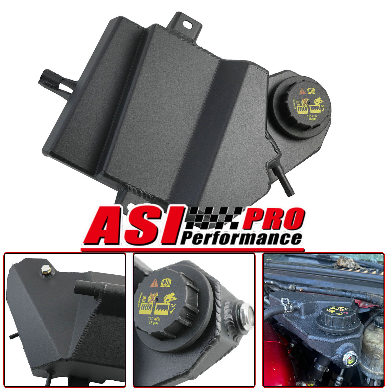 ASI Aluminum Coolant Overflow Bottle Tank FOR 03~07 6.0L Ford Powerstroke Diesel