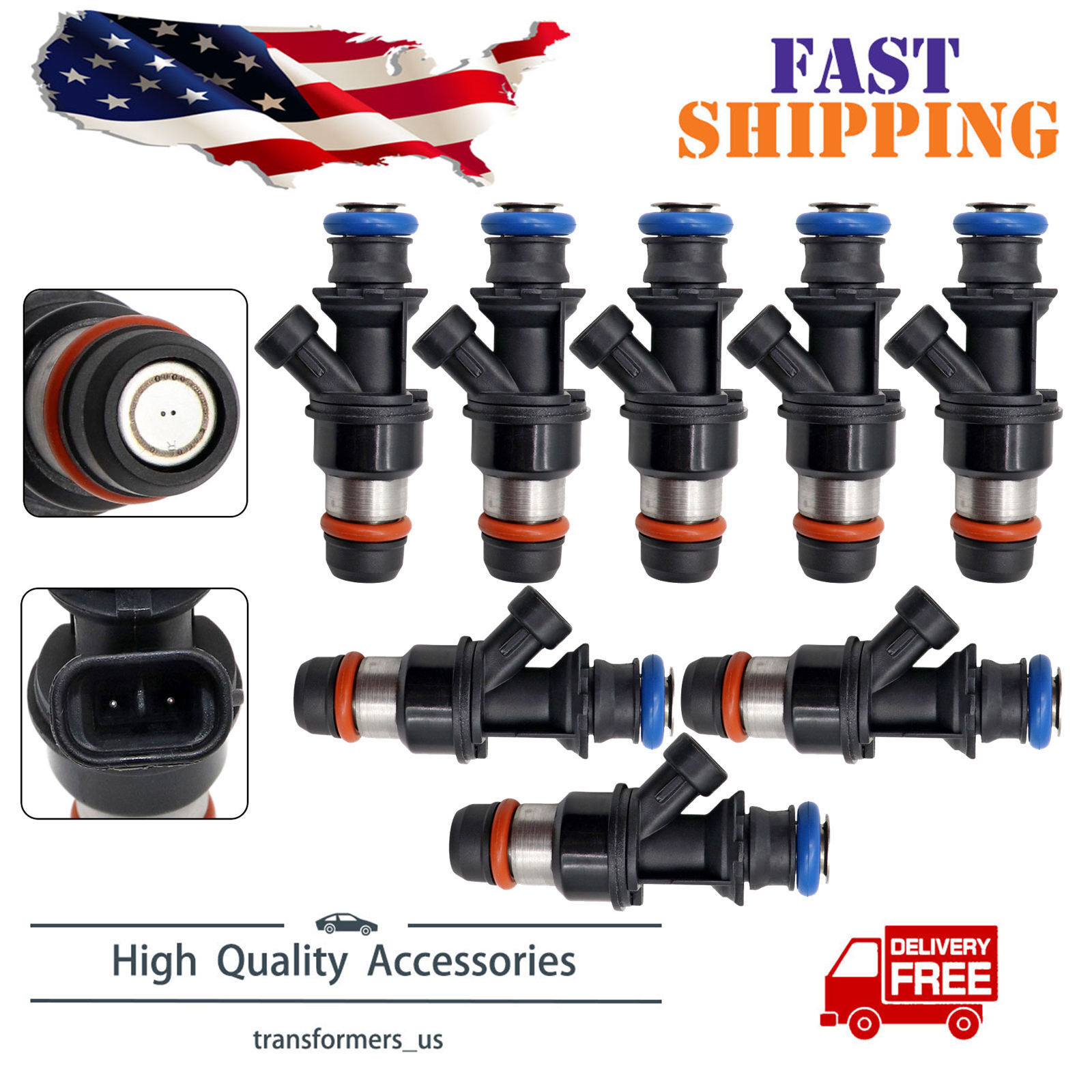 8x Fuel Injector for 2001-2007 GM Chevy GMC Truck 4.8L 5.3L 6.0L 25317628