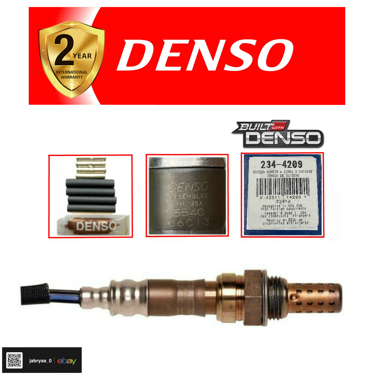 NEW DENSO 234-4209 Oxygen Sensor Downstream OR Upstream Driver Left Side ⭐⭐⭐ ⭐ ⭐