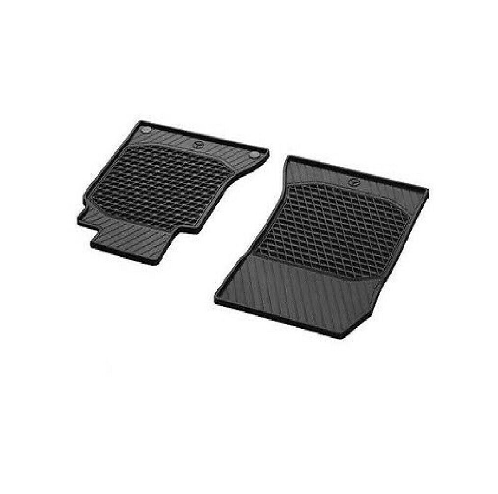 For Mercedes C-Class Coupe 2017 All Weather Season Front Set Black Floor Mats