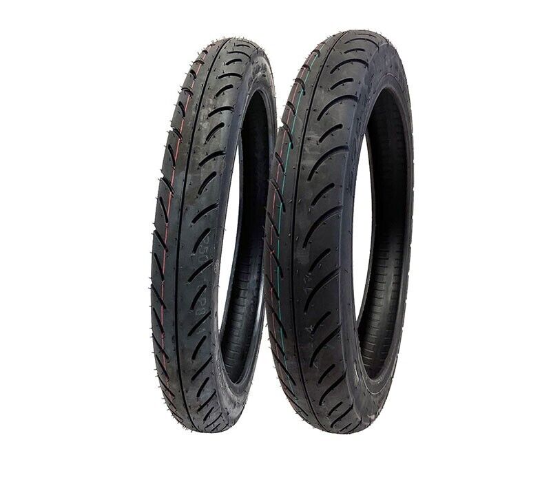 MMG Tire Set: Front 2.50-16 and Rear 2.75-16 (P83) for Motorcycles Scooters