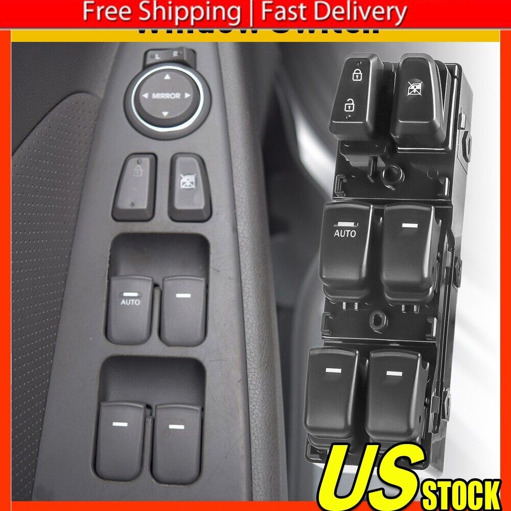 Fits 2011-2015 Hyundai Sonata Front Left Driver Side Master Power Window Switch 