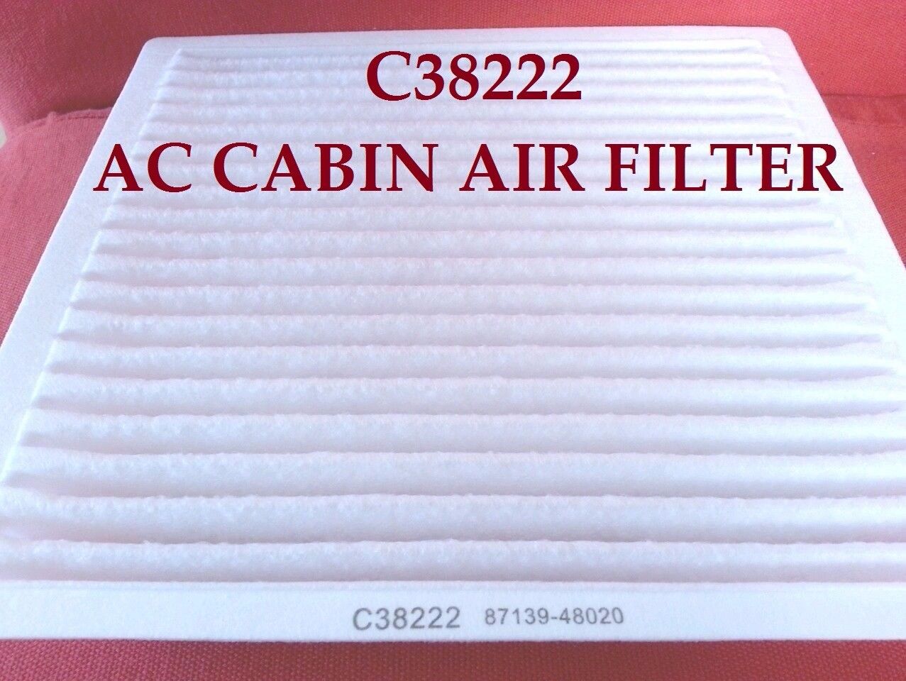 C38222 AC CABIN AIR FILTER for LEXUS IS300 LS400 RX300 HIGHLANDER & HYBRID
