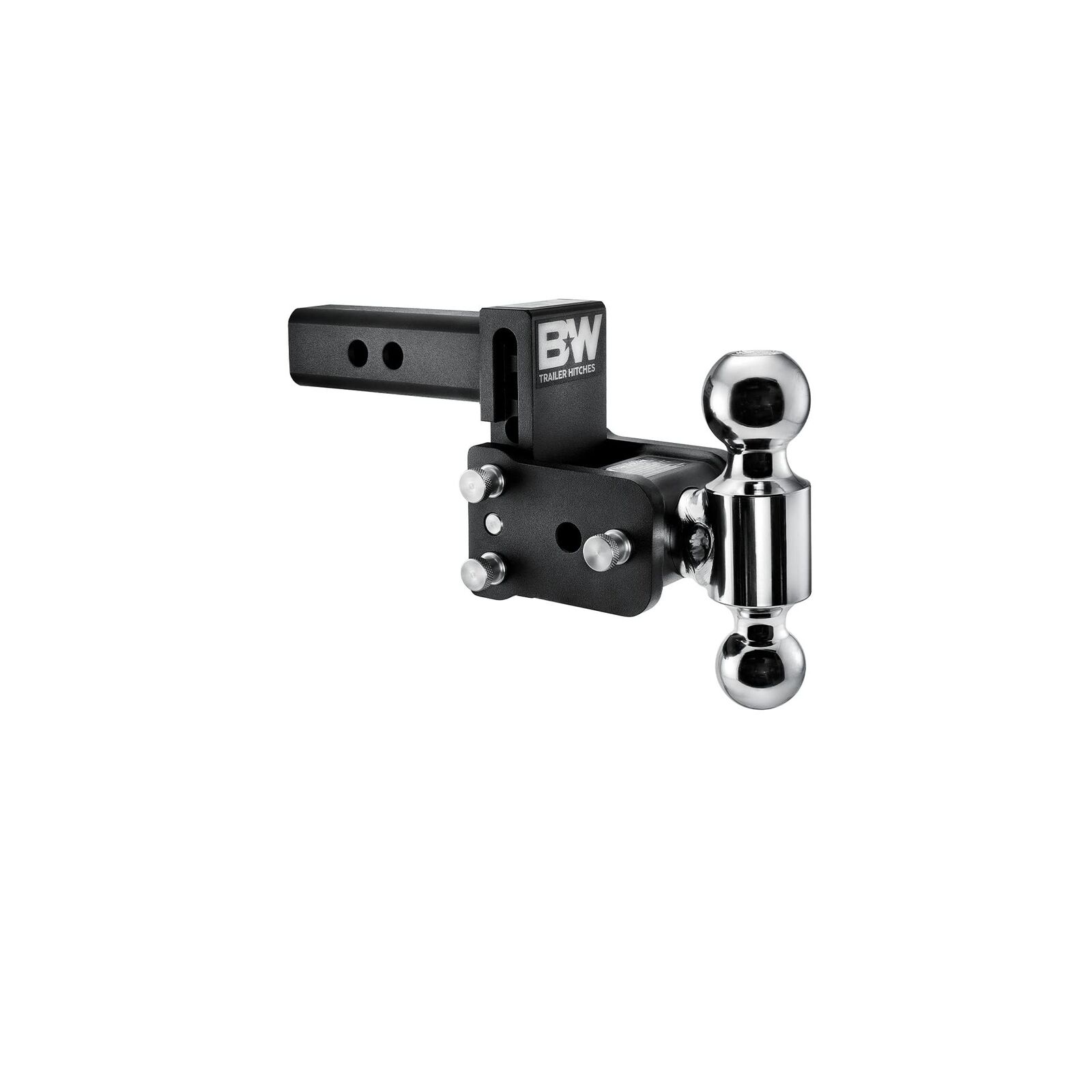 B&W Trailer Hitches Tow & Stow Adjustable Trailer Hitch Ball Mount - Fits 2\