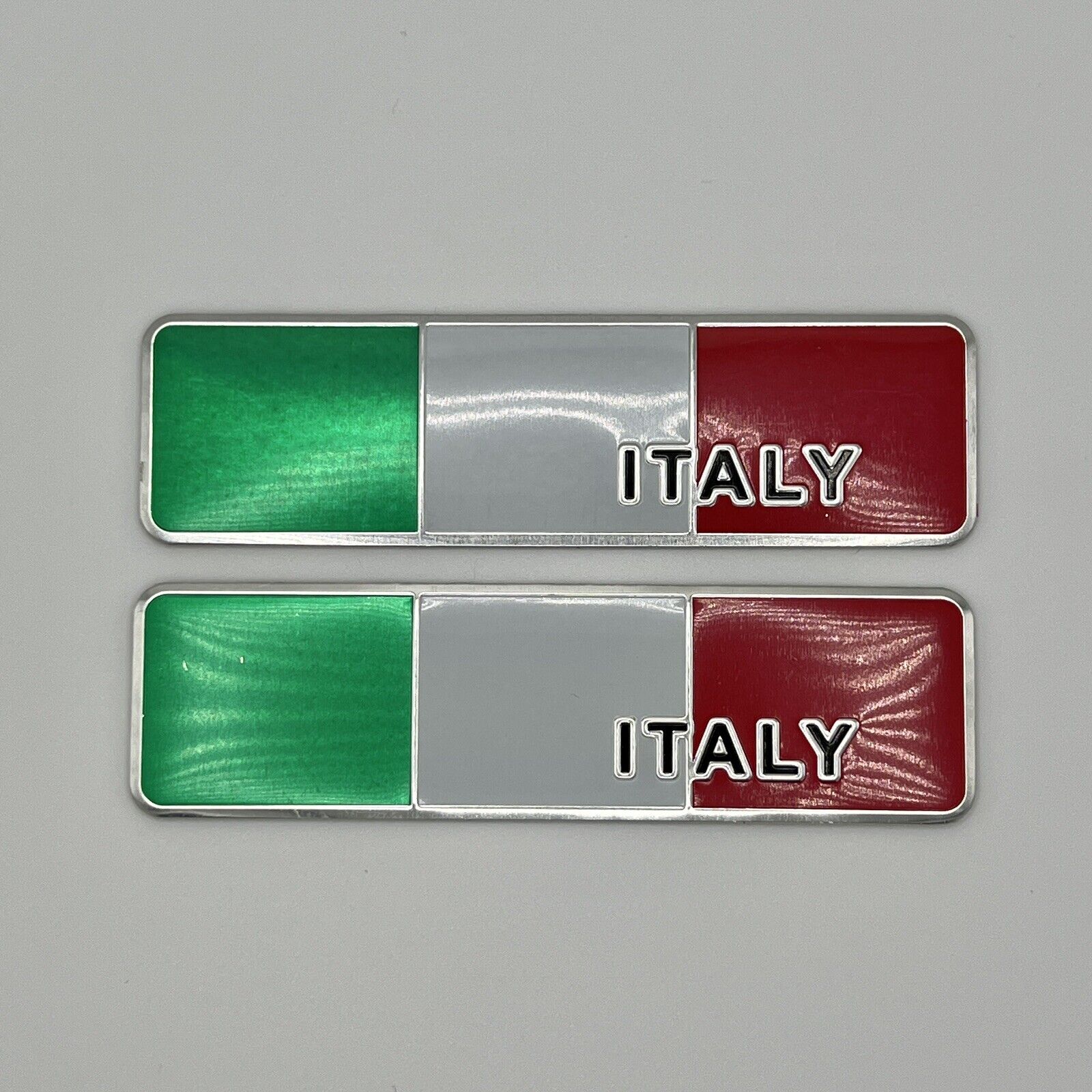 2X Italy ITA IT Italian Flag Car Emblem Badge Decal Sticker 1\
