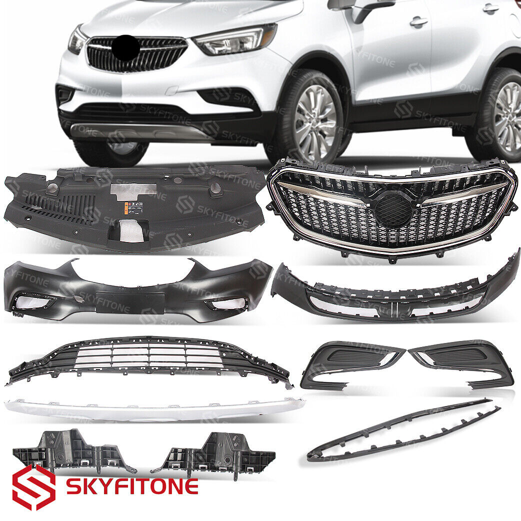 Fits 17-20 Buick Encore Front Bumper Cover Complete Grille &Radiator Cover 11PCS
