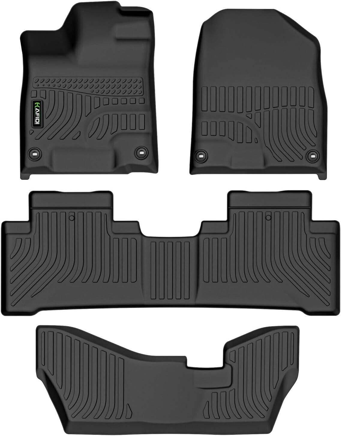 All Weather Floor Mats Liner For 14-20 Acura MDX TPE 5 Pcs 1st & 2nd & 3rd Row