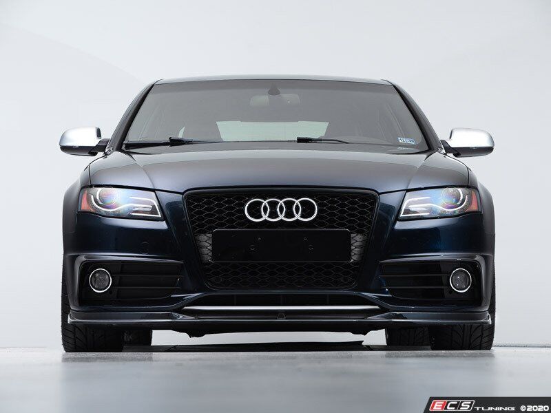ECS - Front Lip - Gloss Black for Audi B8 S4 / A4 S-Line Pre-Facelift