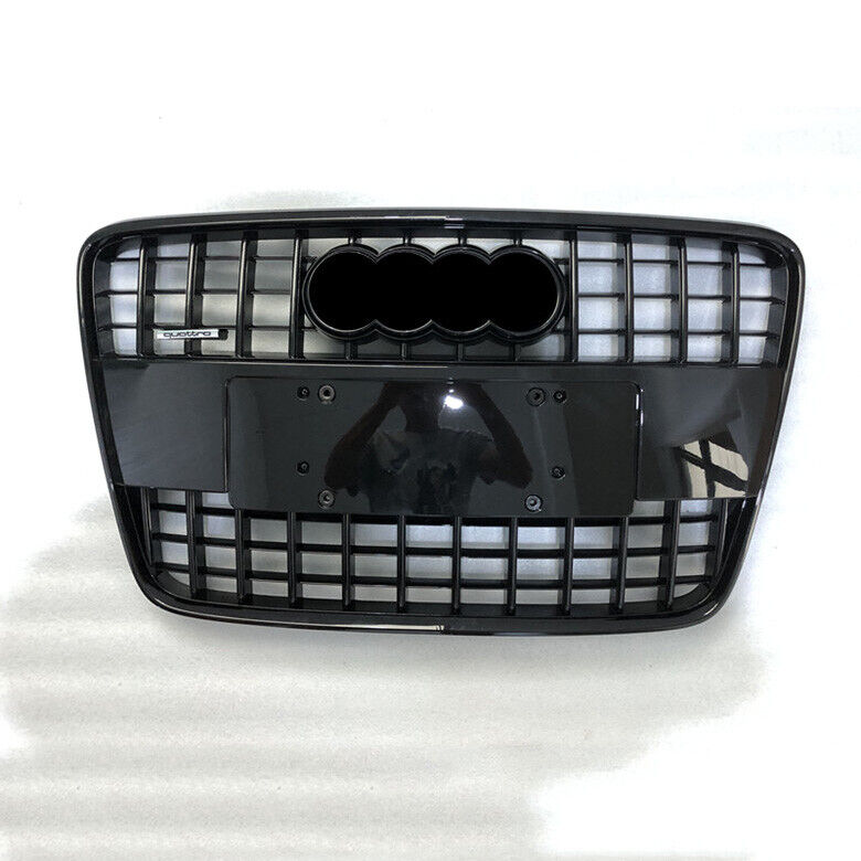 Sport Style Black Ring Strip Front bumper Grille For Audi Q7 SQ7 2007-2015