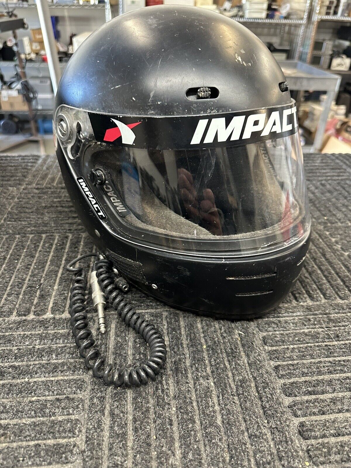 Impact Racing - Helmet Matte Black Large