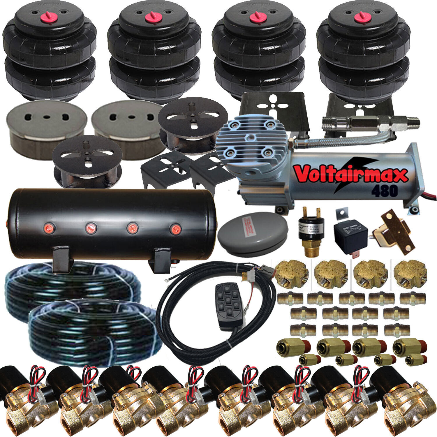 Air Suspension -COMPLETE U-have COILS Front/Rear See