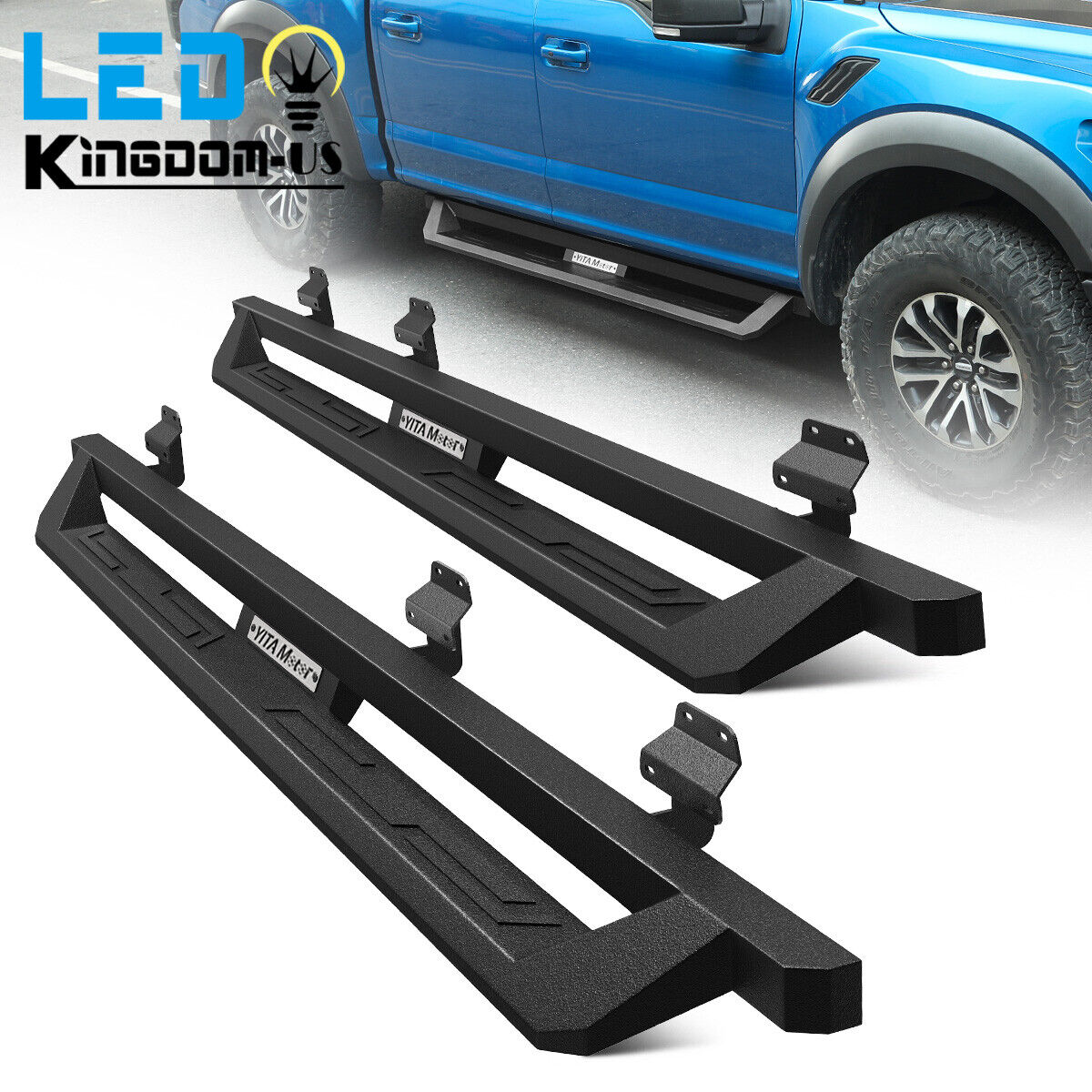 for 15-24 Ford F-150 Super Crew Cab Running Boards 4\