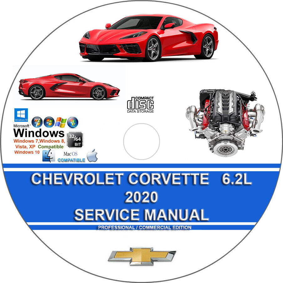Chevrolet Corvette 6.2L LT2 2020 2021 Factory Workshop Service Repair Manual CD