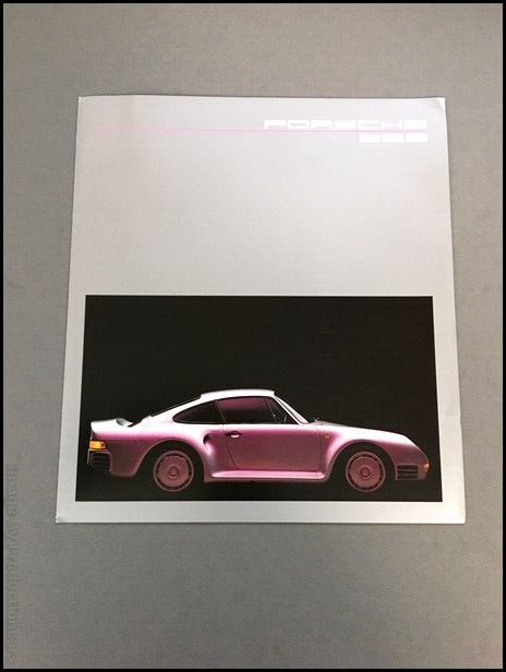 Porsche 959 Original Car Sales Brochure Catalog - 1987 1985 1986