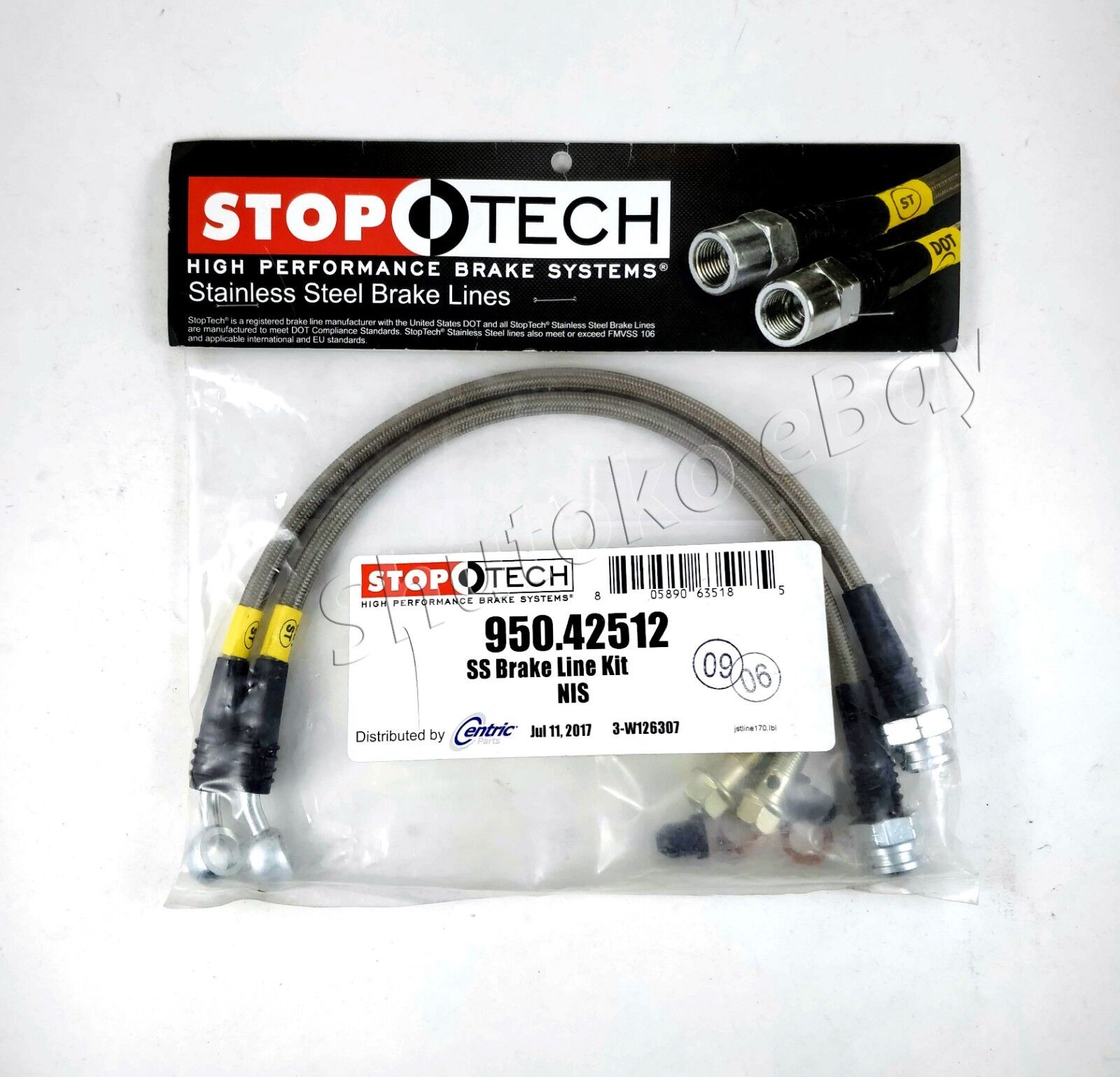 STOPTECH STAINLESS STEEL REAR BRAKE LINES FOR 09-UP NISSAN GTR GT-R SKYLINE R35