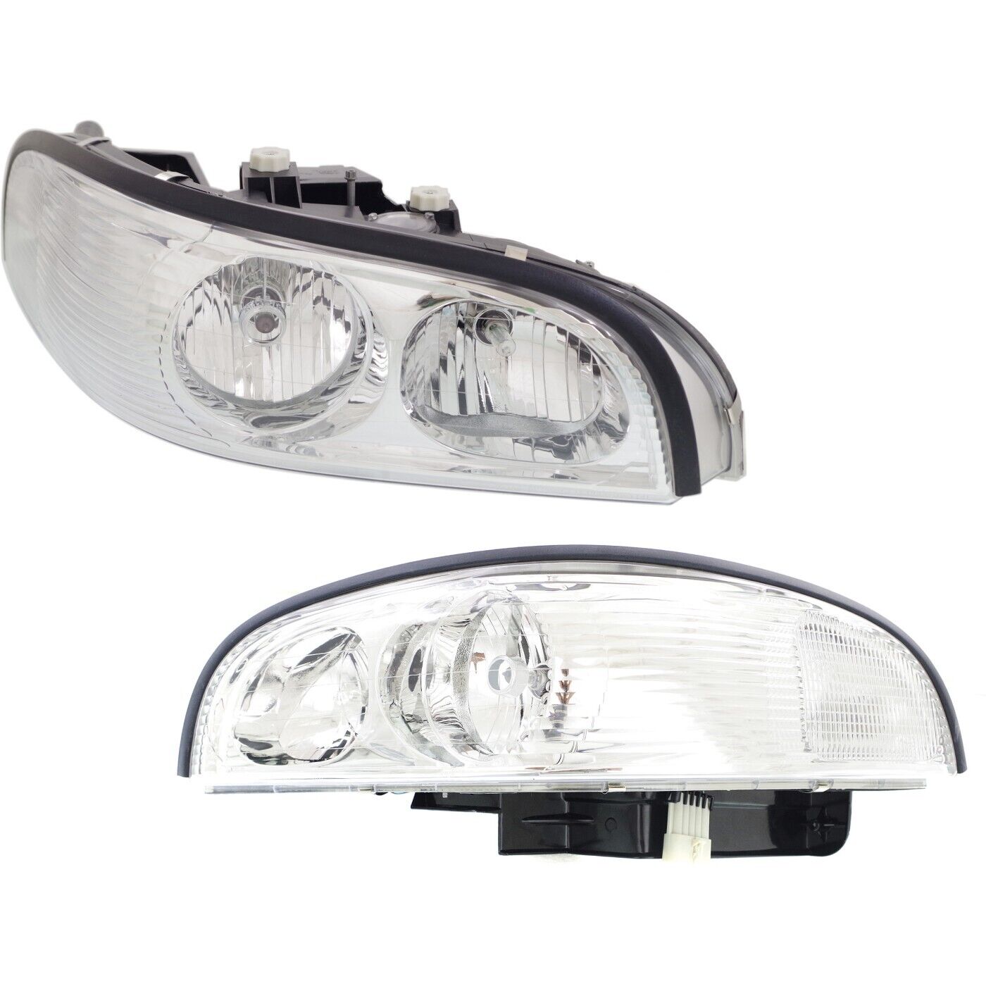 Headlight Set For 97-2005 Buick Park Avenue Sedan Left and Right With Bulb 2Pc