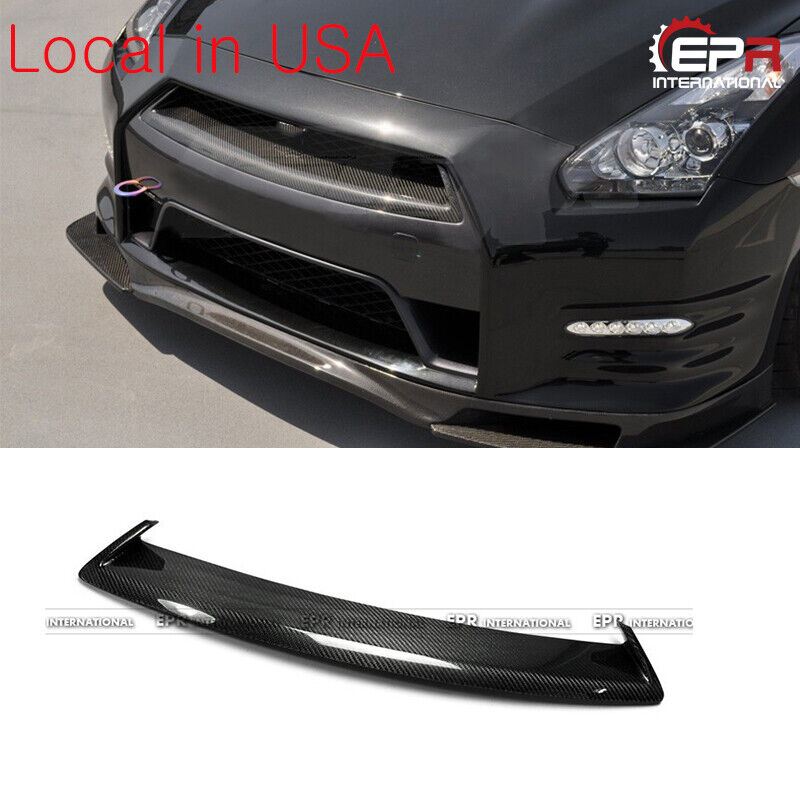 For Nissan GTR R35 2012 Late-2016 Carbon Fiber OE Front Bumper Grille Mesh Cover