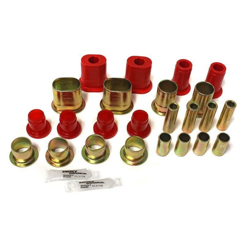 Energy Suspension 3.3172R; Front Control Arm Bushings Red for 66-72 GM A-Body