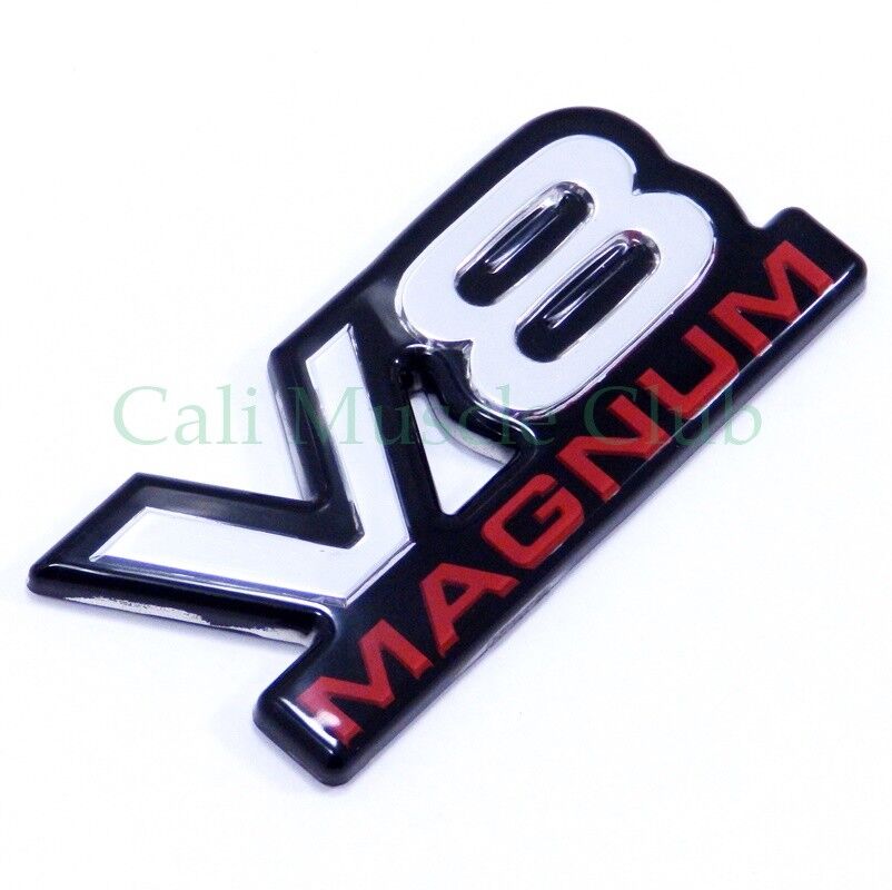 94-01 V8 Magnum Fender Door OEM Nameplate Badge Logo Mopar 1500 Van Emblem