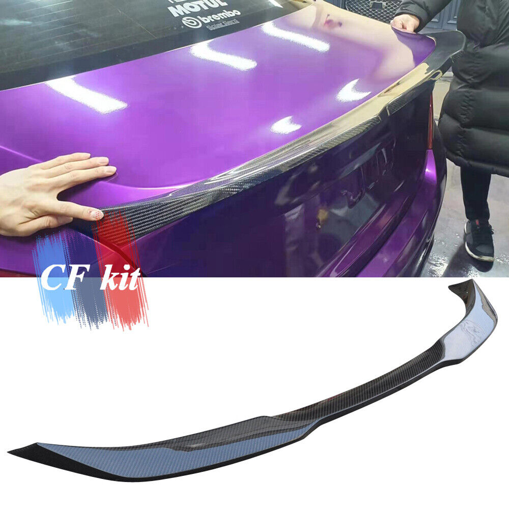 For Hyundai 2018-2020 Genesis G70 Carbon Fiber Rear Trunk Spoiler Wing Boot
