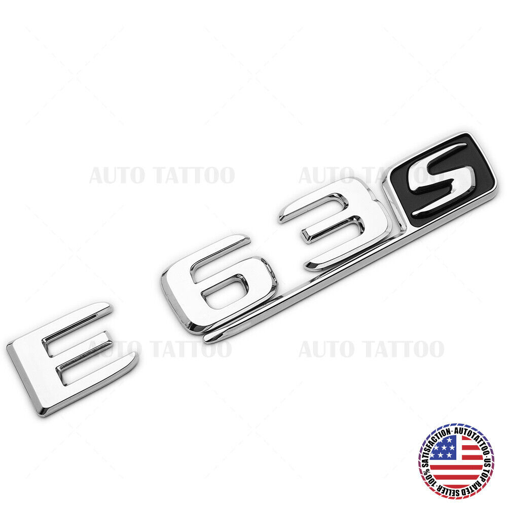 17-20 E63 S AMG Letter Emblem 3D Trunk Logo Nameplate Badge Decorate OEM Chrome