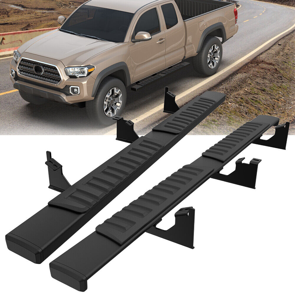 6 Inch Nerf Bars Running Boards Pair For 05-23 Toyota Tacoma Extended Access Cab