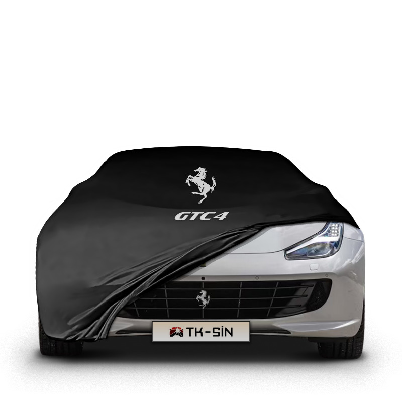 GTC4 INDOOR CAR COVER WİTH LOGO ,COLOR OPTIONS PREMİUM FABRİC