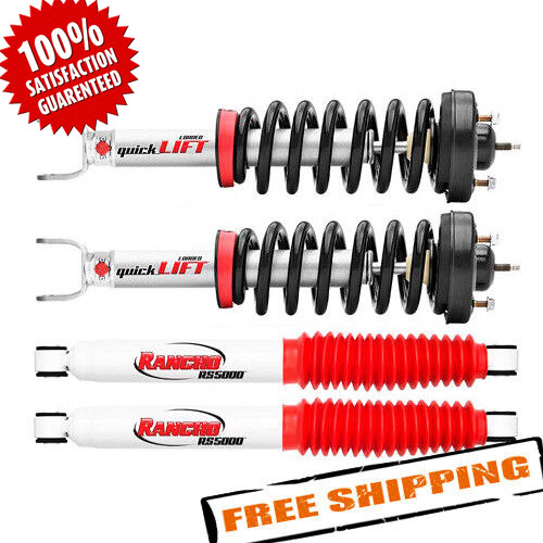 Rancho QuickLift Front Struts & RS5000X Rear Shocks for 2006-2008 Dodge Ram 1500